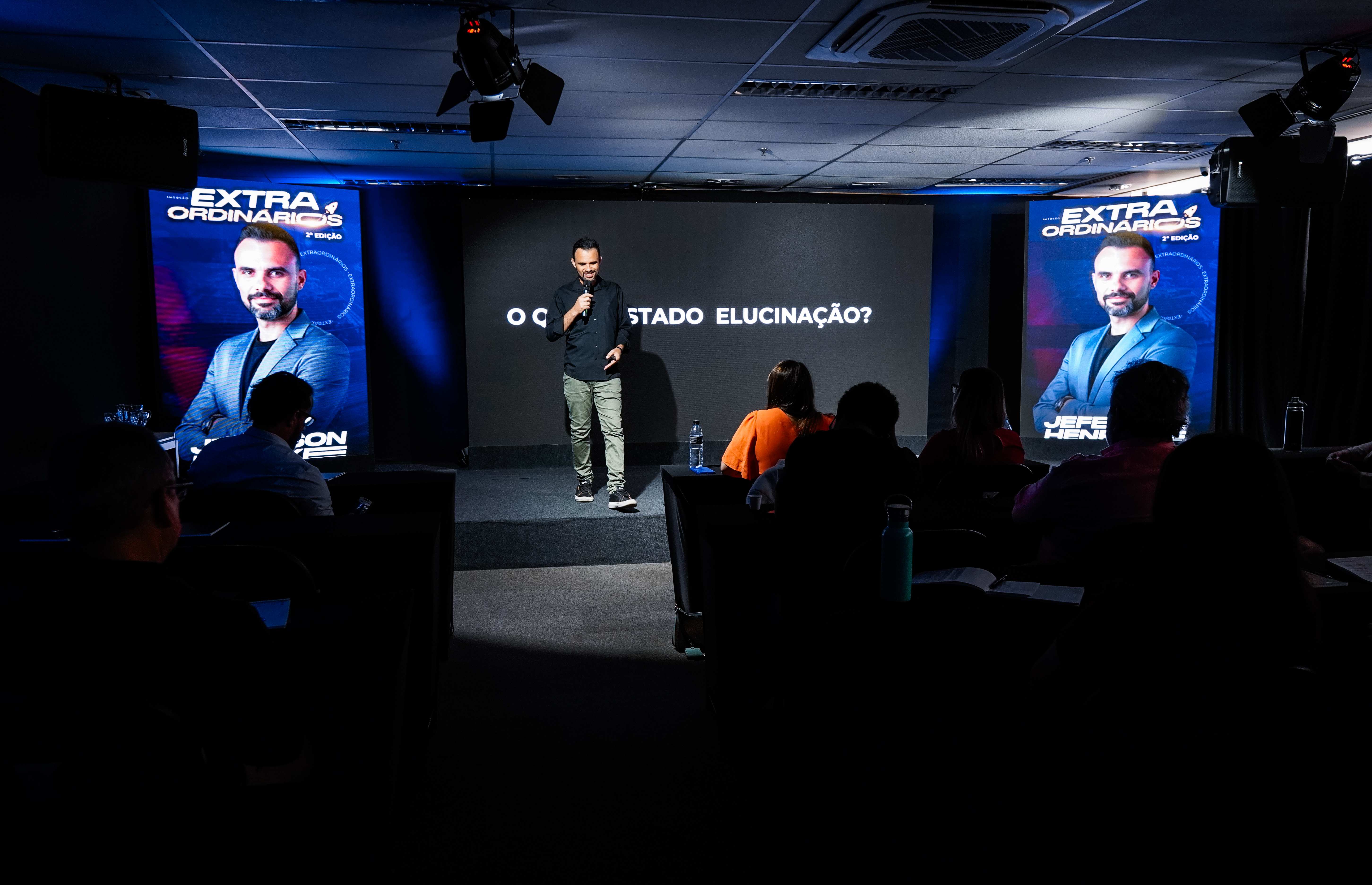 Apresentação com plateia engajada