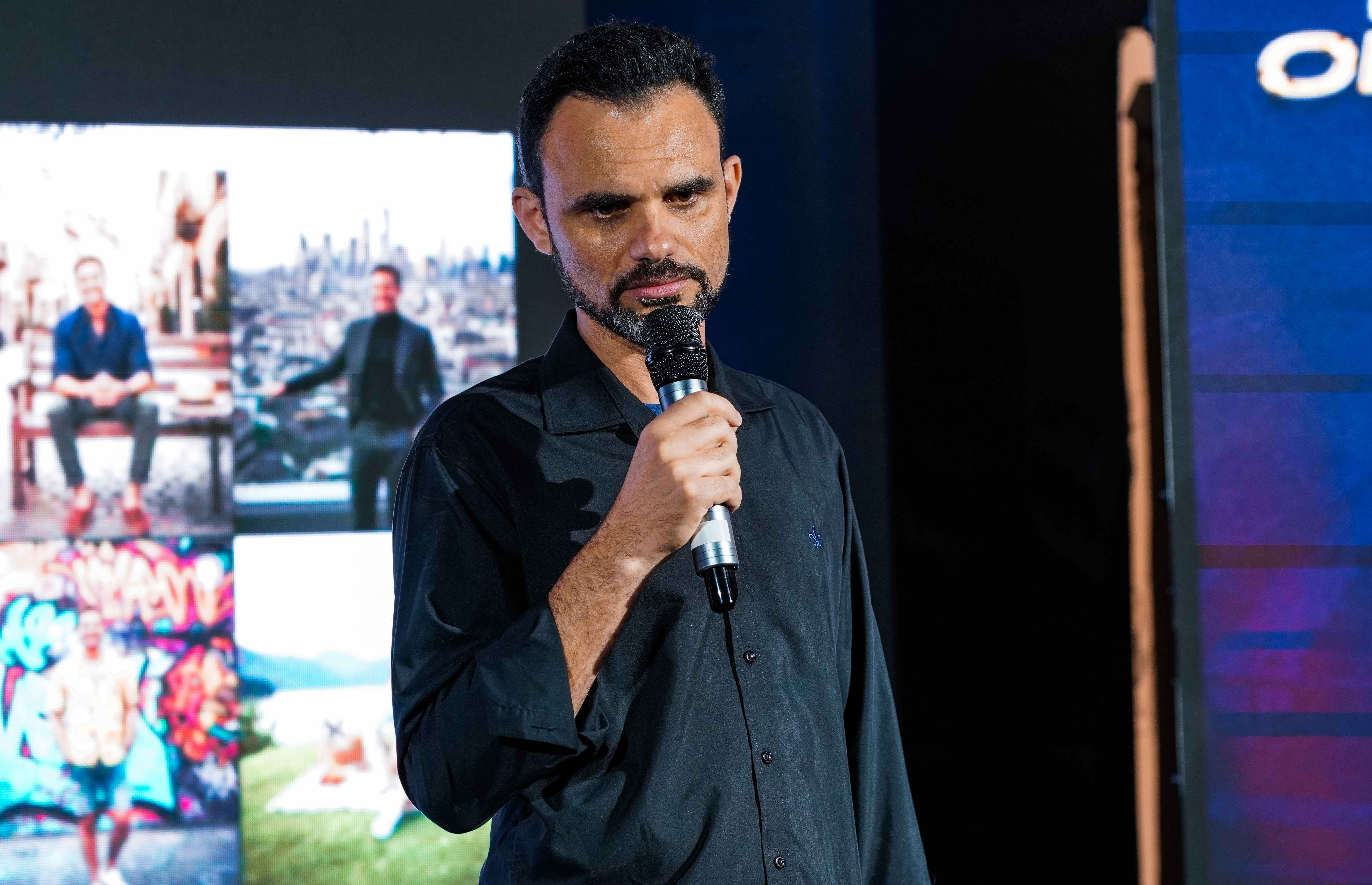 Momento intenso de palestra